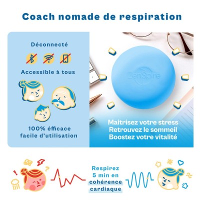 ZenSpire + : coach de cohérence cardiaque et respiration